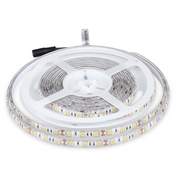 V-TAC LED pásek 12V SMD5050 60 LED/m 11W teplá bílá IP65