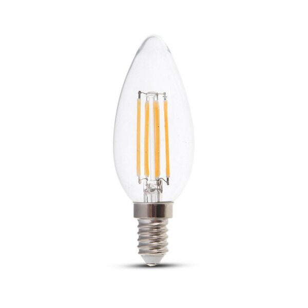 V.TAC LED žárovka E14 C37 4W teplá bílá
