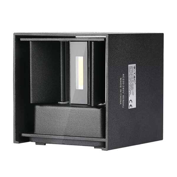 V-TAC LED svítidlo 5W denní bílá čtvercové černé IP65