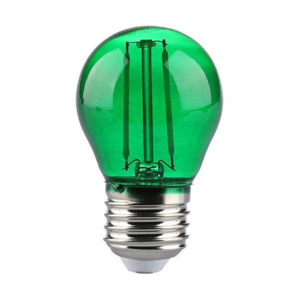 V-TAC LED žárovka E27 G45 2W zelená