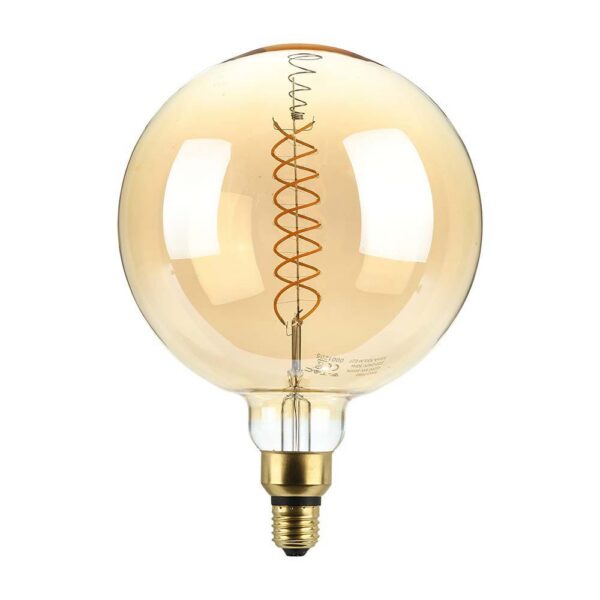 V-TAC LED žárovka E27 G200 8W 1800K stmívatelná