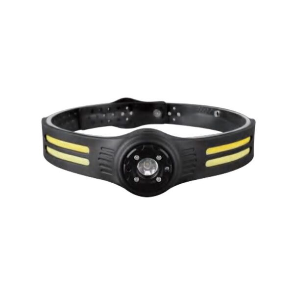 V-TAC LED čelovka 3W + 5W COB + silikonový popruh IP44 nabíjecí