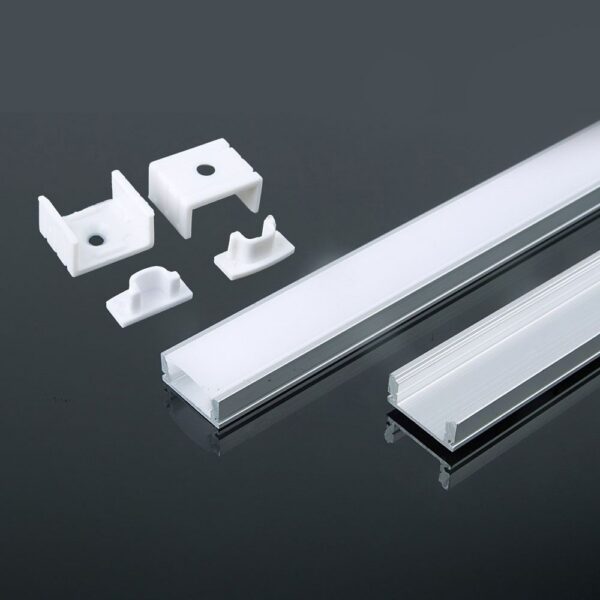 V-TAC hliníkový profil pro LED pásek 2000x17,4x7mm eloxovaný povrch - 2m