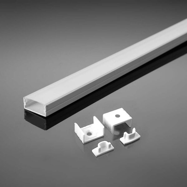 V-TAC hliníkový profil pro LED pásek 2000x17,4x7mm bílý povrchový - 2m