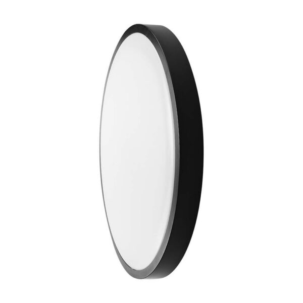 V-TAC LED svítidlo 18W denní bílá kruhové černé IP44